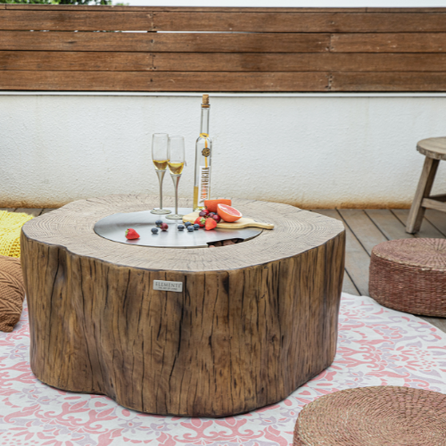 Manchester Fire Table with Lid and Wine