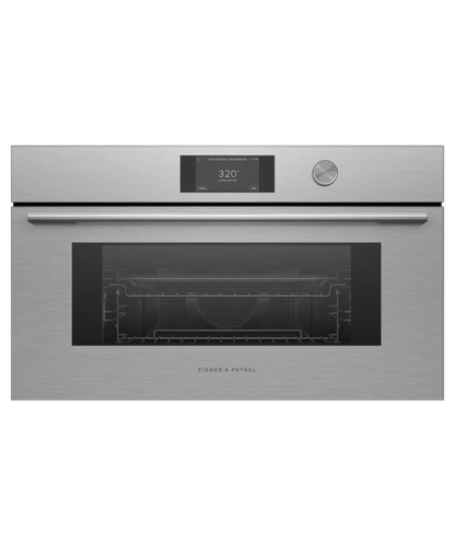Fisher Paykel 30" Series 7 Contemporary Compact Convection-Speed Oven Silver - OM30NCTDX3