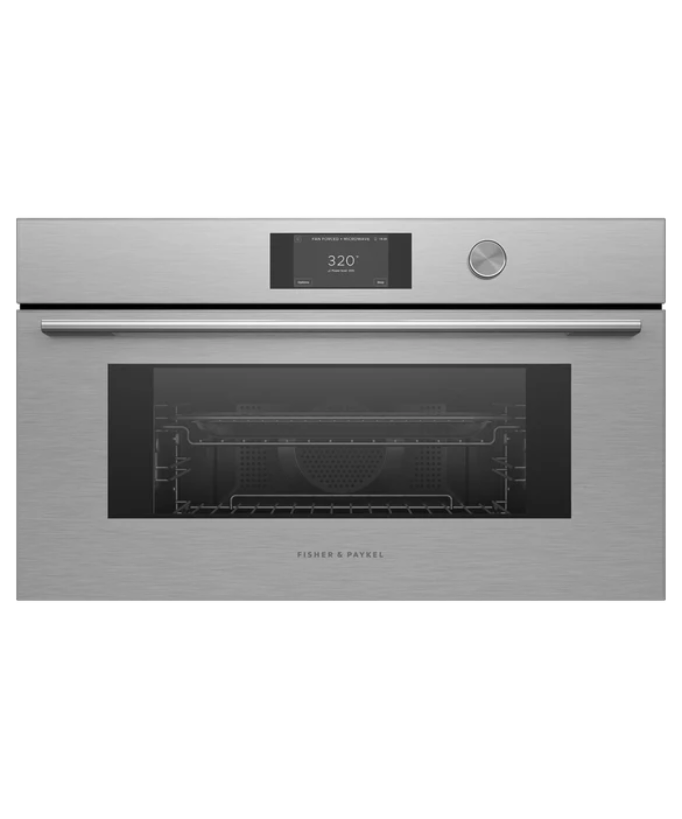 Fisher Paykel 30" Series 7 Contemporary Compact Convection-Speed Oven Silver - OM30NCTDX3