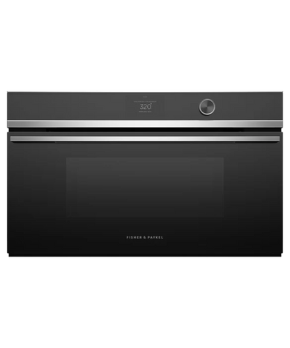 Fisher Paykel 30" Series 9 Contemporary Compact Convection-Speed Oven Stainless Steel - OM30NDTDX1