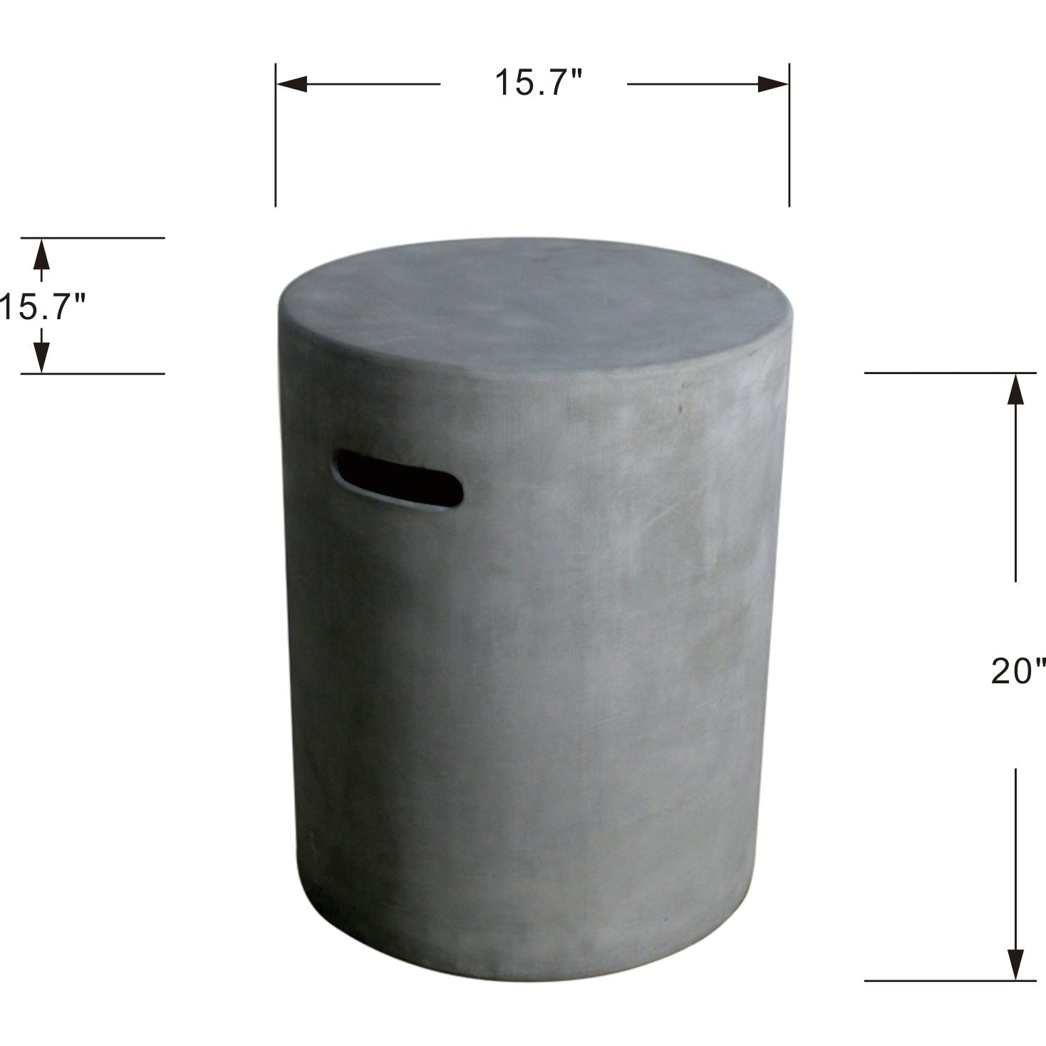 Elementi Round Tank Cover LG Dimension
