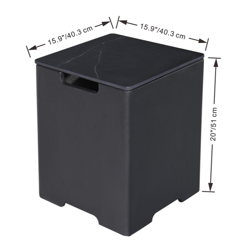ONB401BB-Tank Cover Dimensions