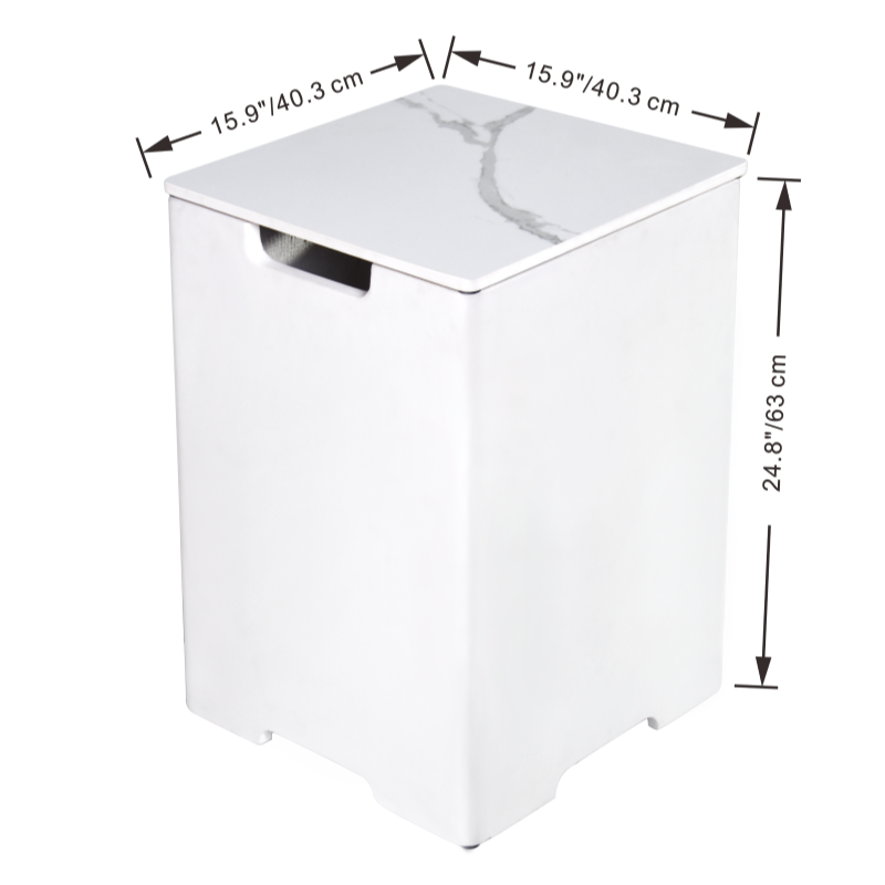 Elementi Plus Porcelain Square Tank Cover
