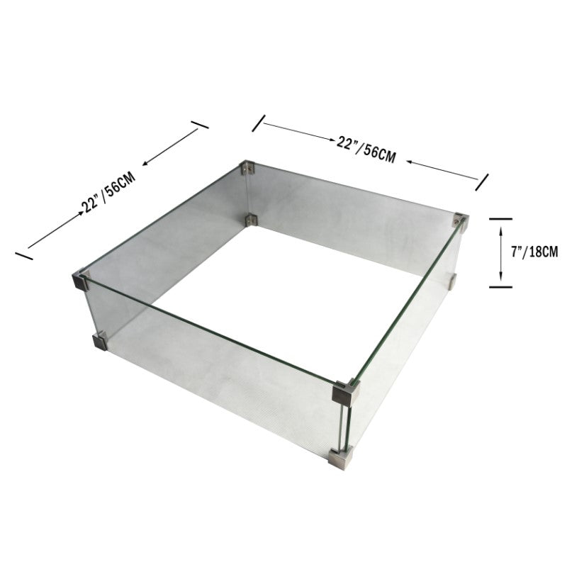 Modeno Square Wind Screen