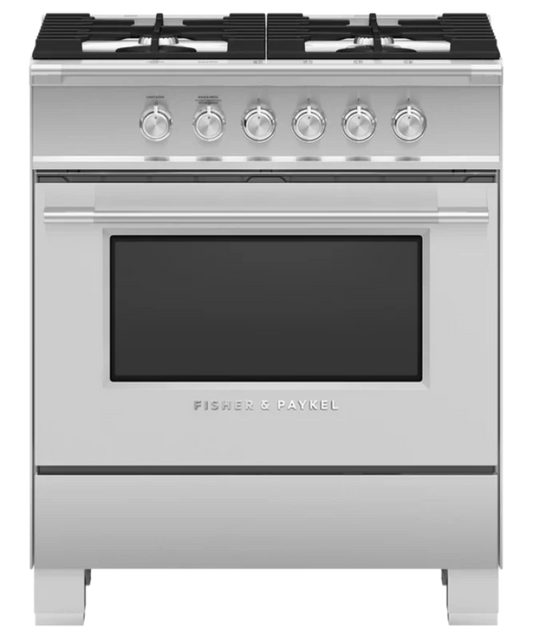 Fisher Paykel 30" Series 7 Classic 4 Burner Gas Range Stainless Steel - OR30SCG4X1