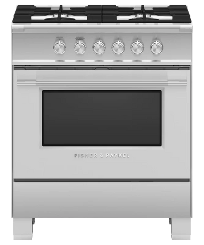 Fisher Paykel 30" Series 7 Classic 4 Burner Gas Range Stainless Steel - OR30SCG4X1