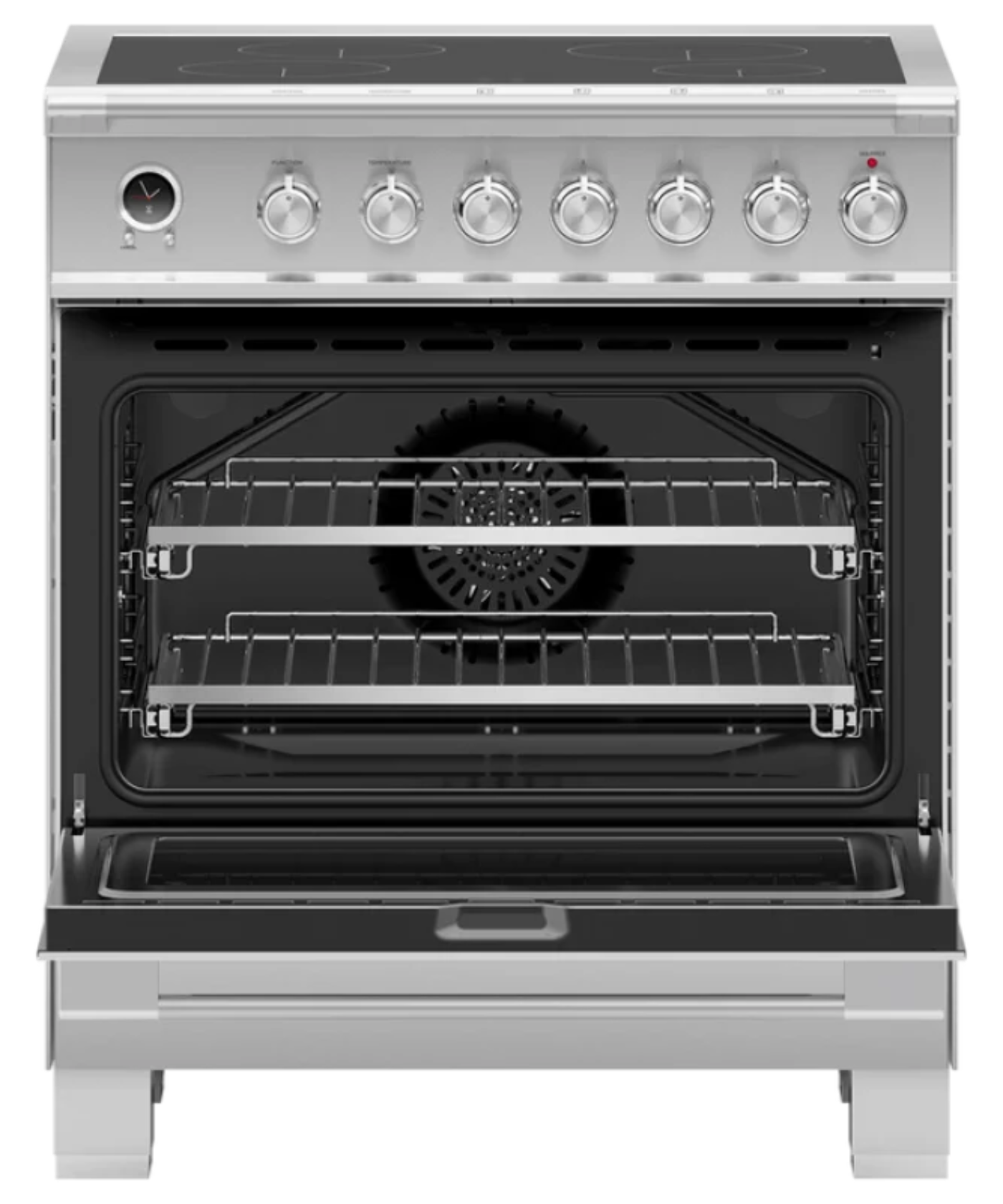 Fisher Paykel 30" Series 9 Classic 4 Zone Induction Self-Cleaning Range Stainless Steel - OR30SCI6X1