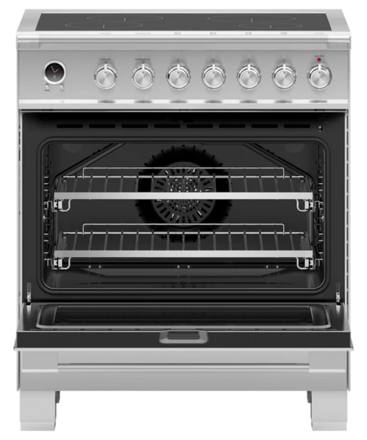 Fisher Paykel 30" Series 9 Classic 4 Zone Induction Self-Cleaning Range Stainless Steel - OR30SCI6X1