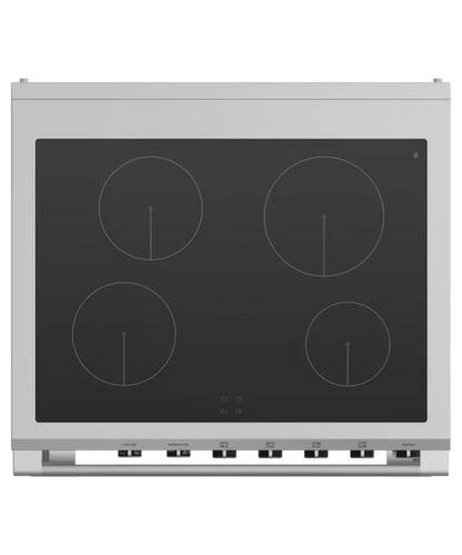 Fisher Paykel 30" Series 9 Classic 4 Zone Induction Self-Cleaning Range Stainless Steel - OR30SCI6X1