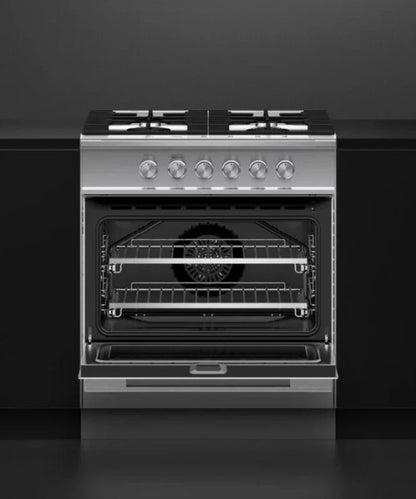 Fisher Paykel 30" Series 7 Contemporary 4 Burner Gas Range, Natural Gas Stainless Steel - OR30SDG4X1