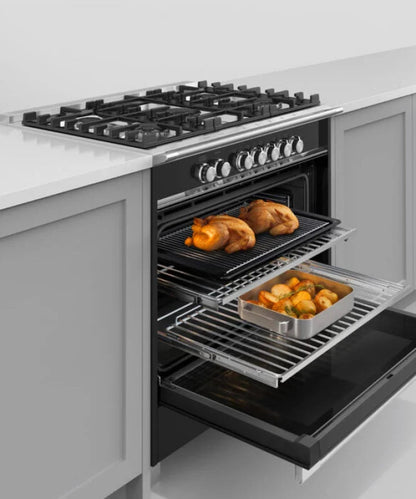 Fisher Paykel 36" Series 7 Classic 5 Burner Gas Range Black - OR36SCG4B1