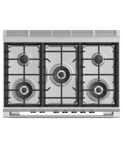 Fisher Paykel 36" Series 7 Classic 5 Burner Gas Range Red - OR36SCG4R1