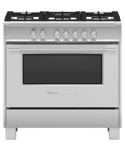 Fisher Paykel 36" Series 7 Classic 5 Burner Gas Range Stainless Steel - OR36SCG4X1