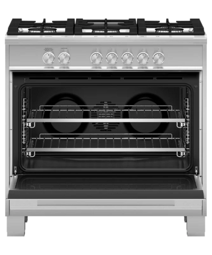 Fisher Paykel 36" Series 7 Contemporary 5 Burner Gas Range, Natural Gas Stainless Steel - OR36SDG4X1