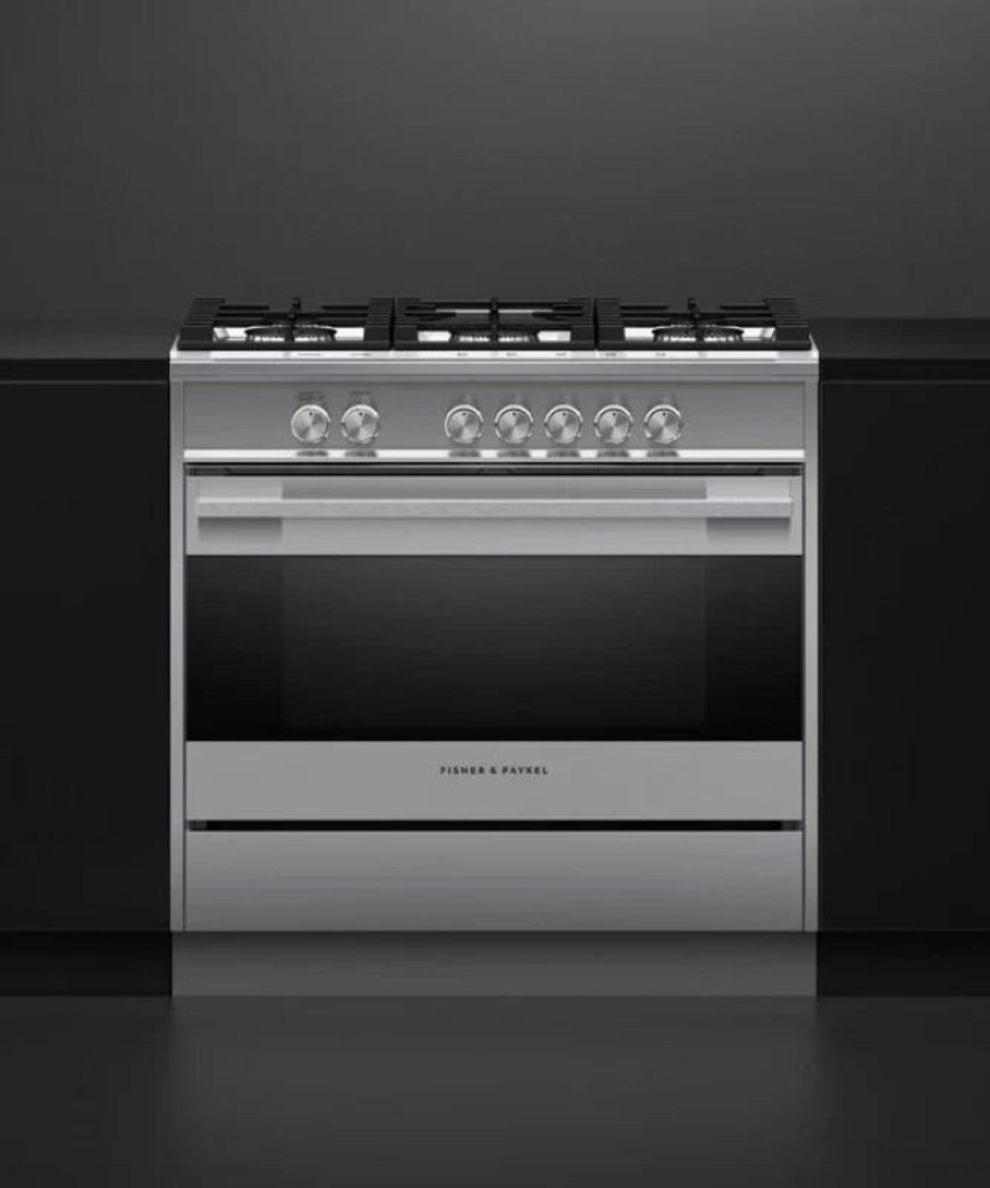 Fisher Paykel 36" Series 7 Contemporary 5 Burner Gas Range, Natural Gas Stainless Steel - OR36SDG4X1