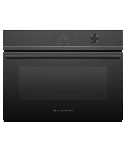 Fisher Paykel 24" Series 9 Minimal Compact Combi-Steam Oven Black Glass - OS24NDTDB1