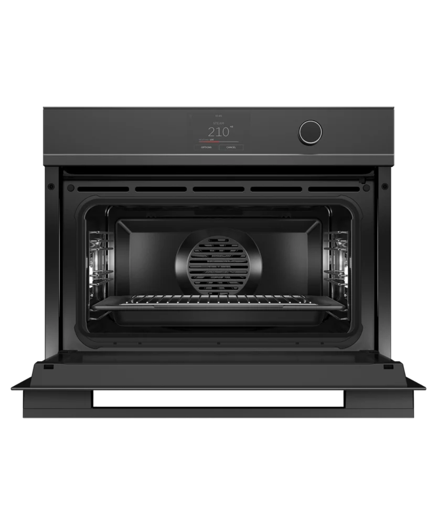 Fisher Paykel 24" Series 9 Minimal Compact Combi-Steam Oven Black Glass - OS24NDTDB1