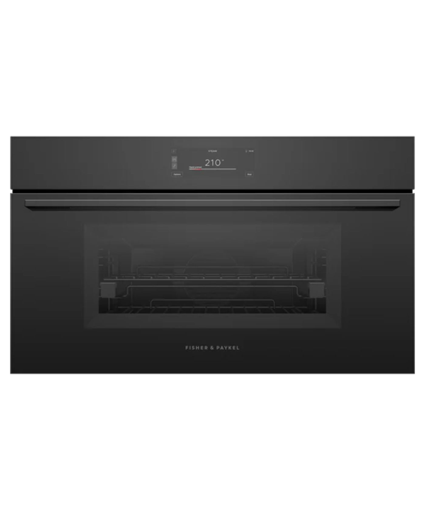 Fisher Paykel 30" Series 9 Minimal Compact Combi-Steam Oven Black Glass - OS30NMUB3