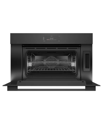 Fisher Paykel 30" Series 9 Minimal Compact Combi-Steam Oven Black Glass - OS30NMUB3