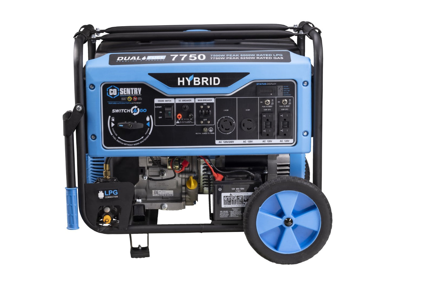 Pulsar PG7750BCO 7,750-Watt Dual-Fuel Generator with CO Alert - PowerGen USA