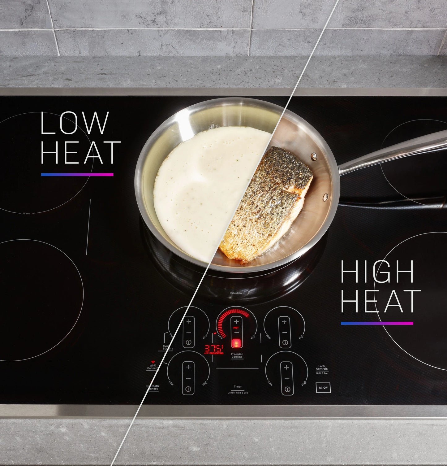 GE Appliances  36" Built-In Touch Control Induction Cooktop Black - PHP9036DTBB