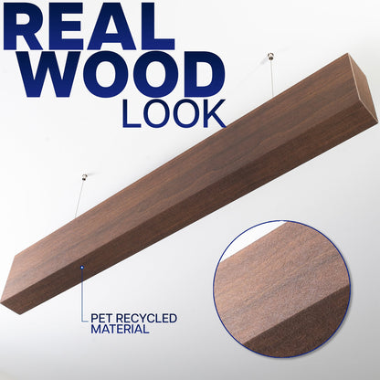 VIVO Wood Grain Acoustic Ceiling Beams (x4) - PP-CW03-4WD