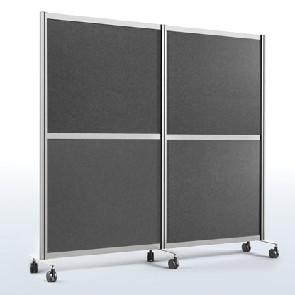 VIVO Mobile Modular Wall System Freestanding Room Dividers - PP-MWS63D-M