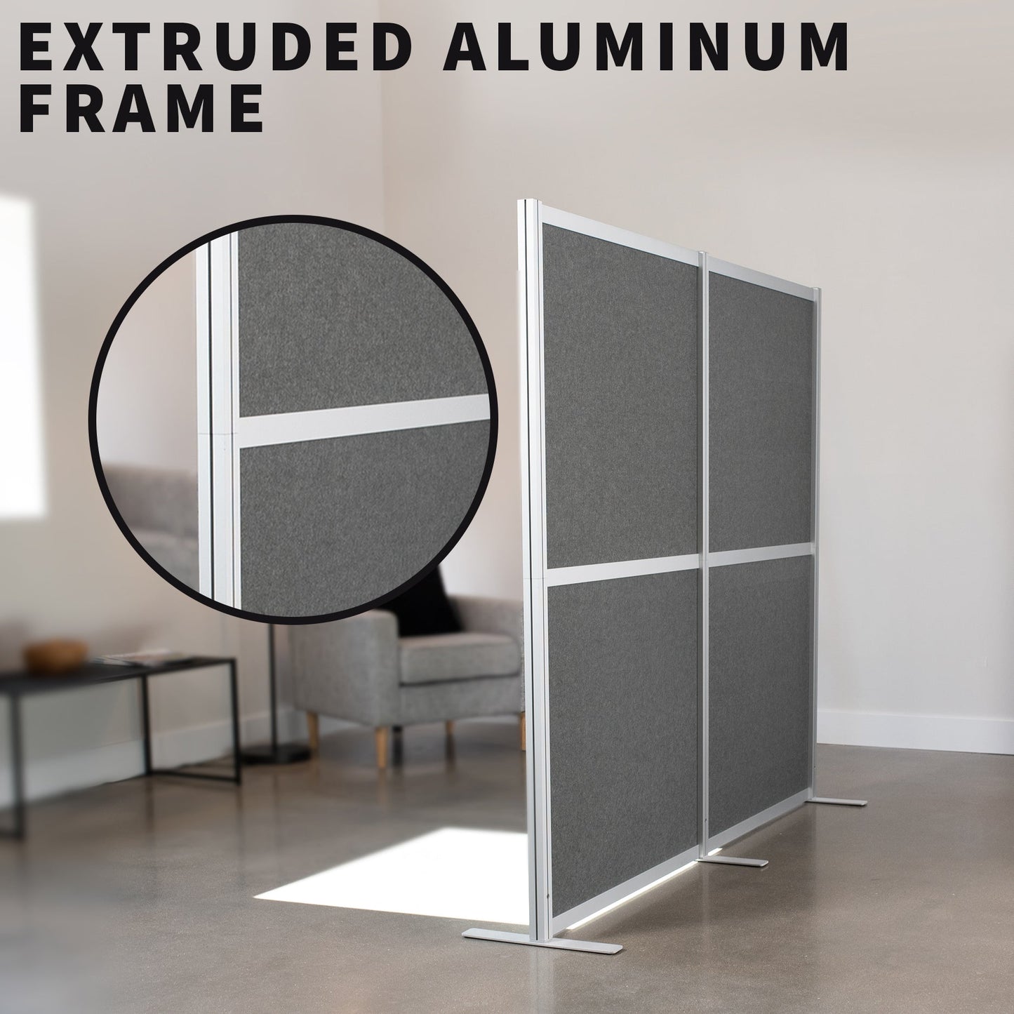 VIVO Modular Wall System Freestanding Room Dividers - PP-MWS63D