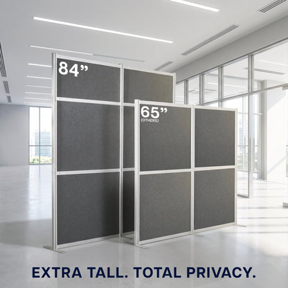 VIVO 84" Tall Modular Wall System Freestanding Room Dividers - PP-MWS84D