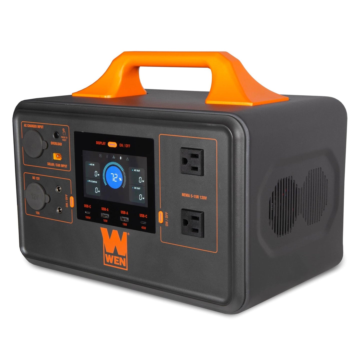 WEN PP1030i 1000-Watt 1030Wh Lithium-Ion Power Station and Battery-Powered Inverter Generator with Bidirectional Charging - PP1030i