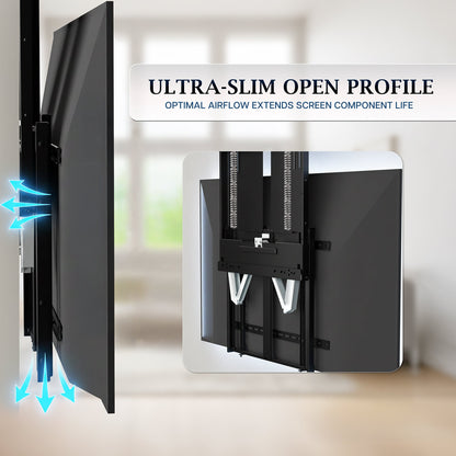 VIVO Manual Height Adjustable TV Wall Mount - 75” to 90” Screens - PRO-TVHA90