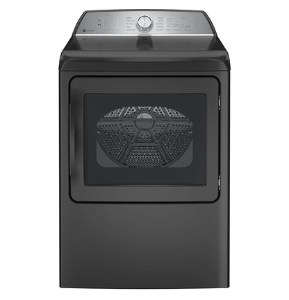GE Appliances  7.4 cu. ft. Capacity aluminized alloy drum Gas Dryer with Sanitize Cycle and Sensor Dry Diamond Gray - PTD60GBPRDG
