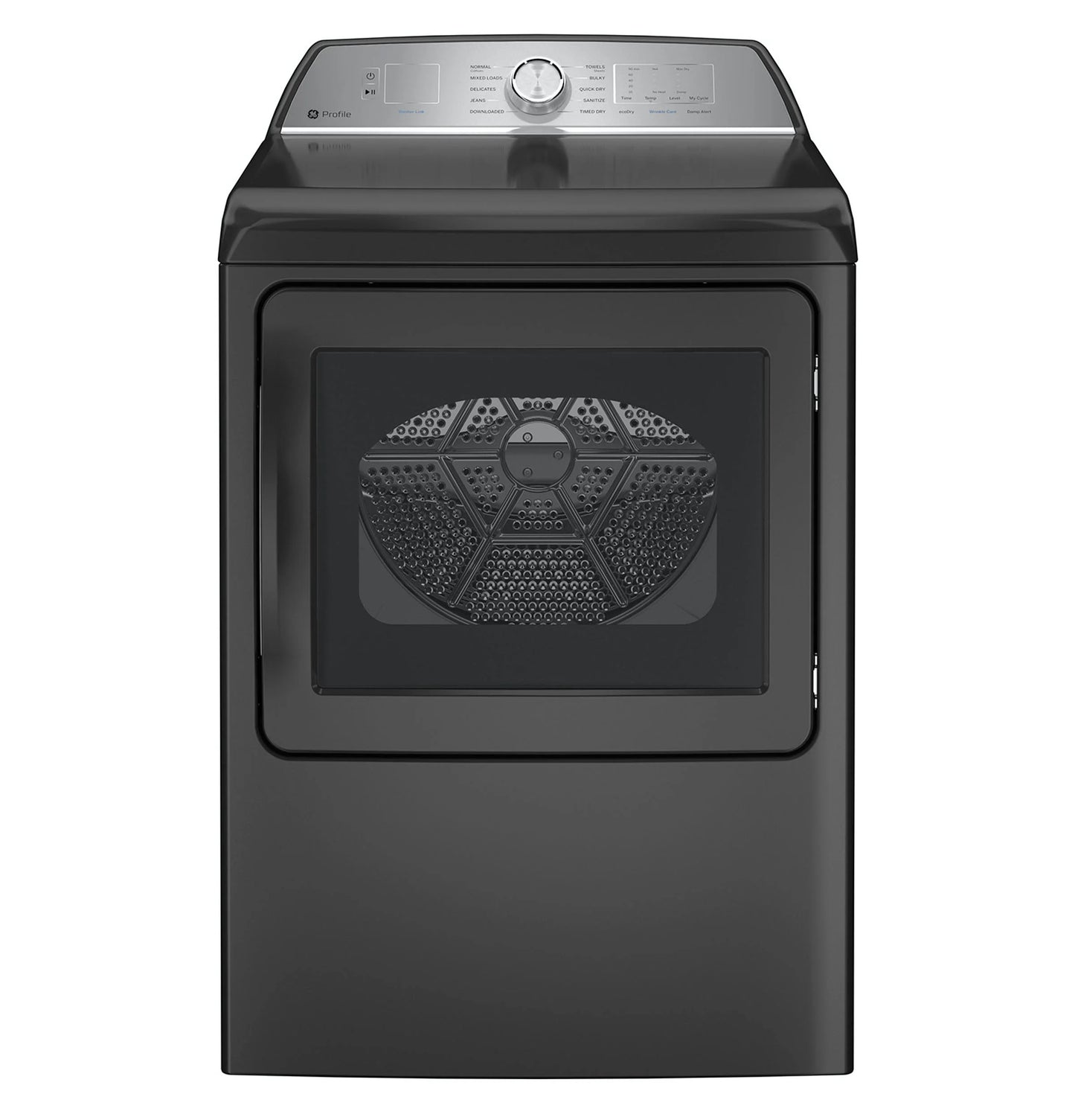 GE Appliances  7.4 cu. ft. Capacity aluminized alloy drum Gas Dryer with Sanitize Cycle and Sensor Dry Diamond Gray - PTD60GBPRDG