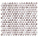 PennyRoundPaleTaupePorcelainMosaicTile