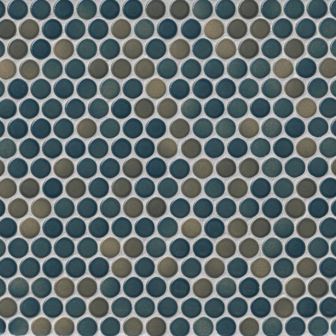PennyRoundThunderstormPorcelainMosaicTile