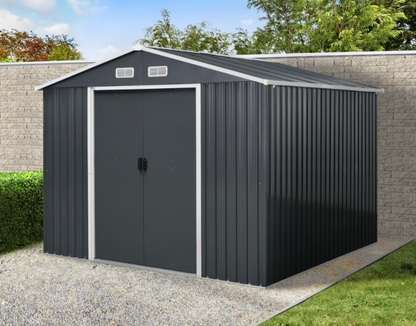 Chery Industrial [CLEARANCE] 9'x8' Premium Garden Metal Shed - C_GG000046