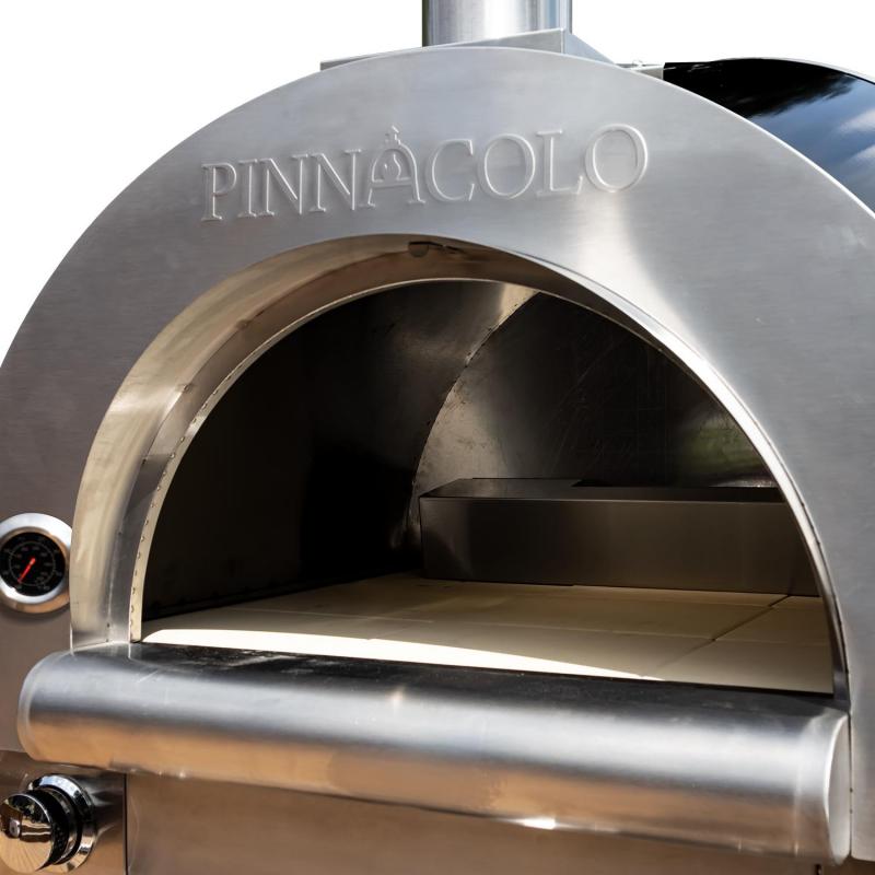 Pinnacolo Ibrido Hybrid Outdoor Pizza Oven Closeup