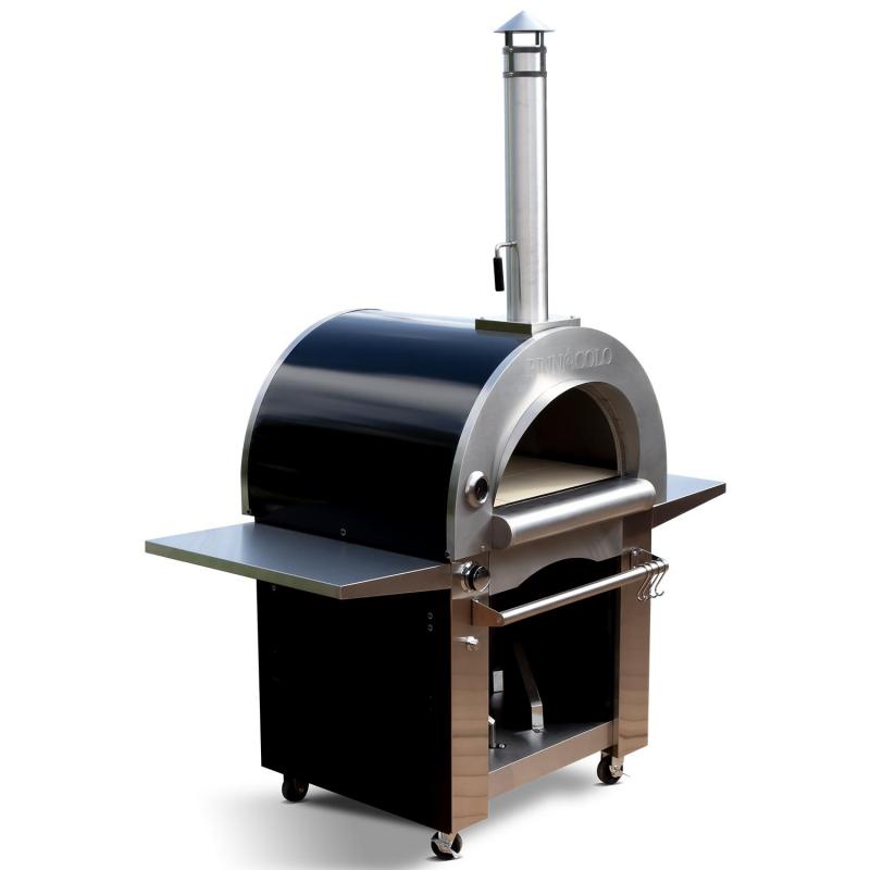 Pinnacolo Ibrido Hybrid Outdoor Pizza Oven Side