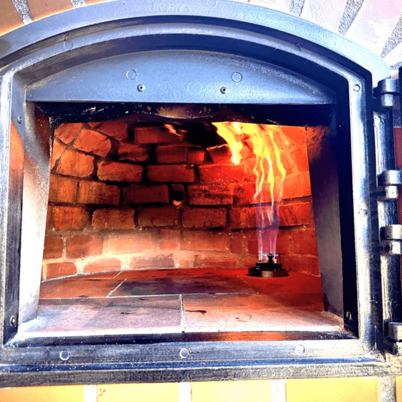 PizzaioliRusticPremiumHybridPizzaOvenonfire
