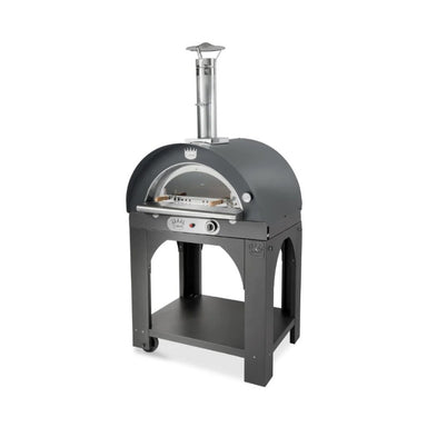 Clementi Pulcinella Gas-Fired Pizza Oven - Anthracite - Glass Door