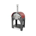 Clementi Pulcinella Gas-Fired Pizza Oven - Red - Stainless Door