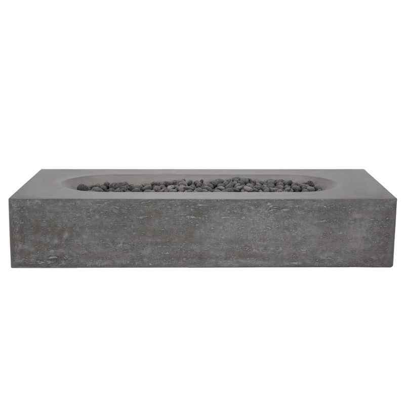 Pyromania Alchemy Fire Table Slate front No flame silo