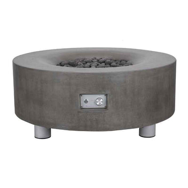Pyromania Avalon Fire Table Slate with legs silo