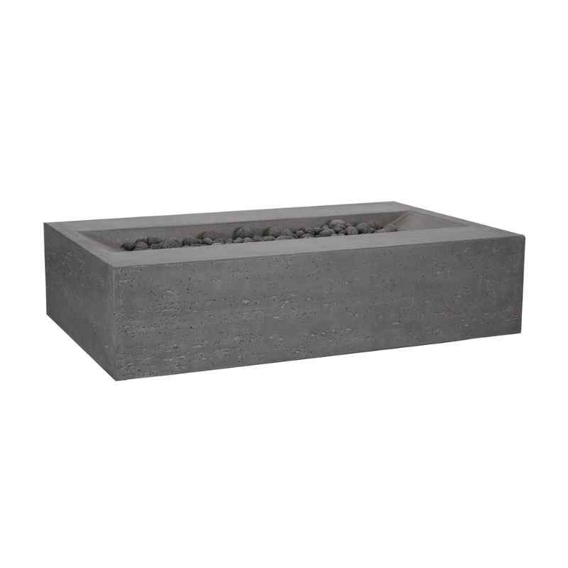 Pyromania Millenia Fire Table Slate side view silo