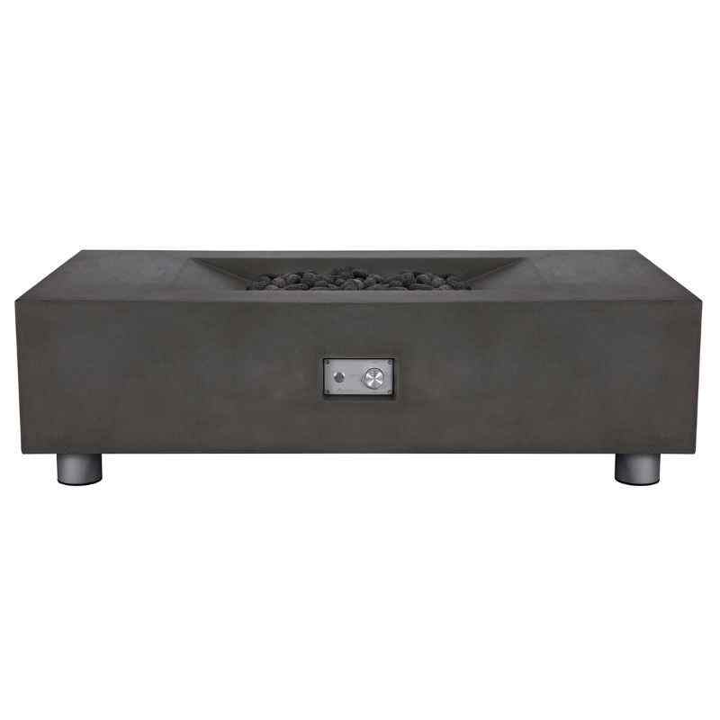 Pyromania Moderne Fire Table Charcoal legs silo