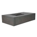 Pyromania Moderne Fire Table Slate angle silo