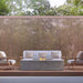 Pyromania Moderne Fire Table Slate with couch lifestyle