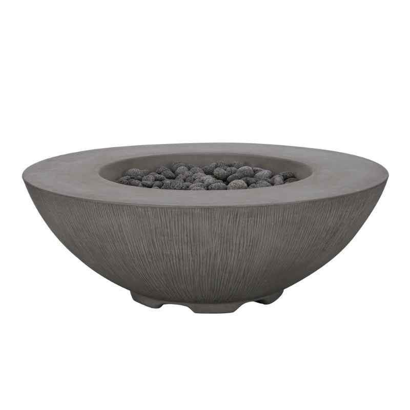Pyromania Shangri-la Fire Table  charcoal with lava rock but no flame silo