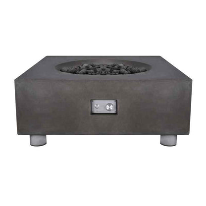 Pyromania Tao Fire Table Charcoal Aluminum legs silo