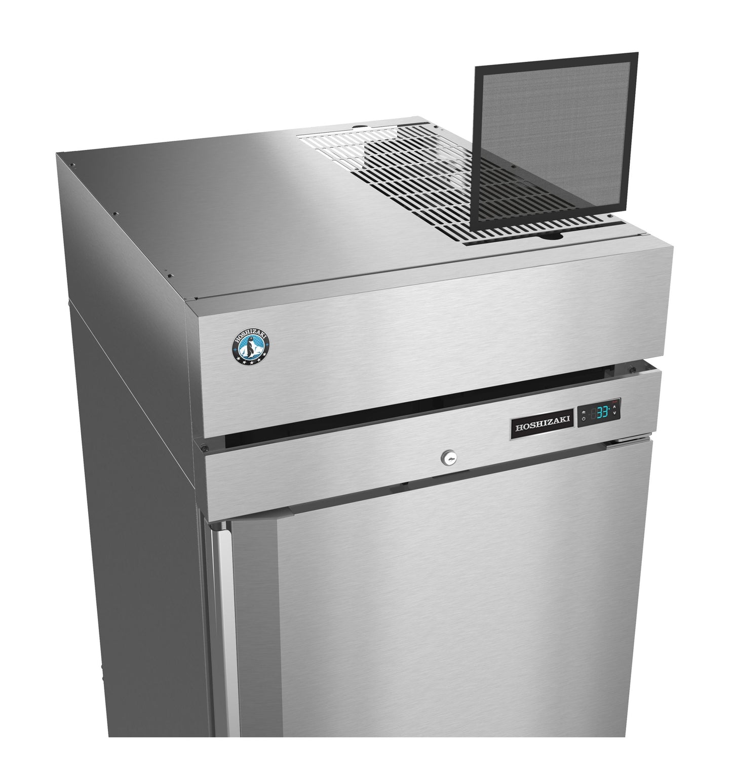 Hoshizaki 28" Wide 1 Glass Door Top Mount Reach-In Freezer - F1A-FG